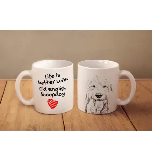 Chien de Berger Anglais - tasse avec chien, tasse avec photo, cadeau personnalisé de la marque Art-Dog