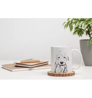 Old English Sheepdog - cup with a dog, cute cup with graphics, a gift with your photo from the Art-Dog brand