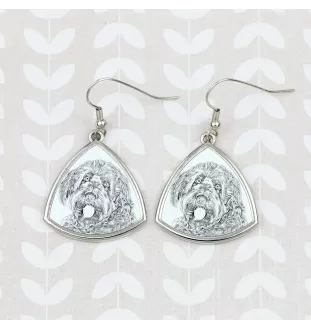 Otterhound - dog earrings, hanging earrings with a picture, personalized jewelry with Art-Dog brand print