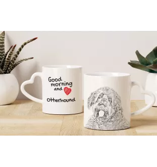 Chien à loutre, Otterhound - tasse avec chien, une tasse adorable avec une anse en forme de cœur, un cadeau universel de la marque Art-Dog