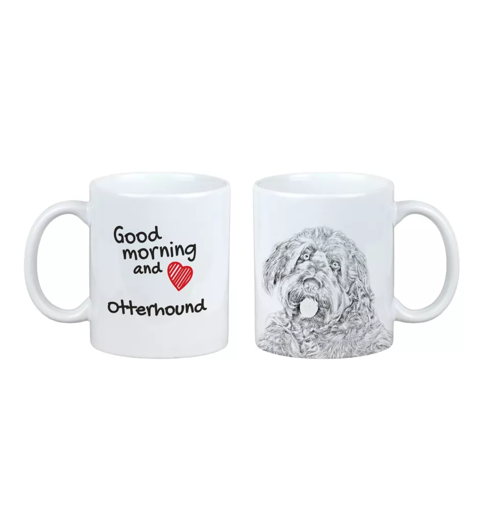 Otterhound kubek z psem good morning Art-Dog