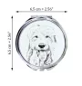 Chien de Berger Anglais - miroir de poche avec chien, miroir personnalisé pour sac à main, miroir compact avec impression de la marque Art-Dog