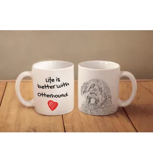 Otterhound - cup with a dog, cup with a photo, personalized gift from the Art-Dog brand