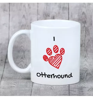 Chien à loutre, Otterhound - tasse avec chien, une tasse adorable avec une illustration, un cadeau avec votre photo de la marque Art-Dog