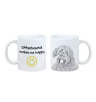 Chien à loutre, Otterhound - tasse avec chien, une tasse joyeuse pour les amoureux des chiens, un cadeau personnalisé de la marque Art-Dog