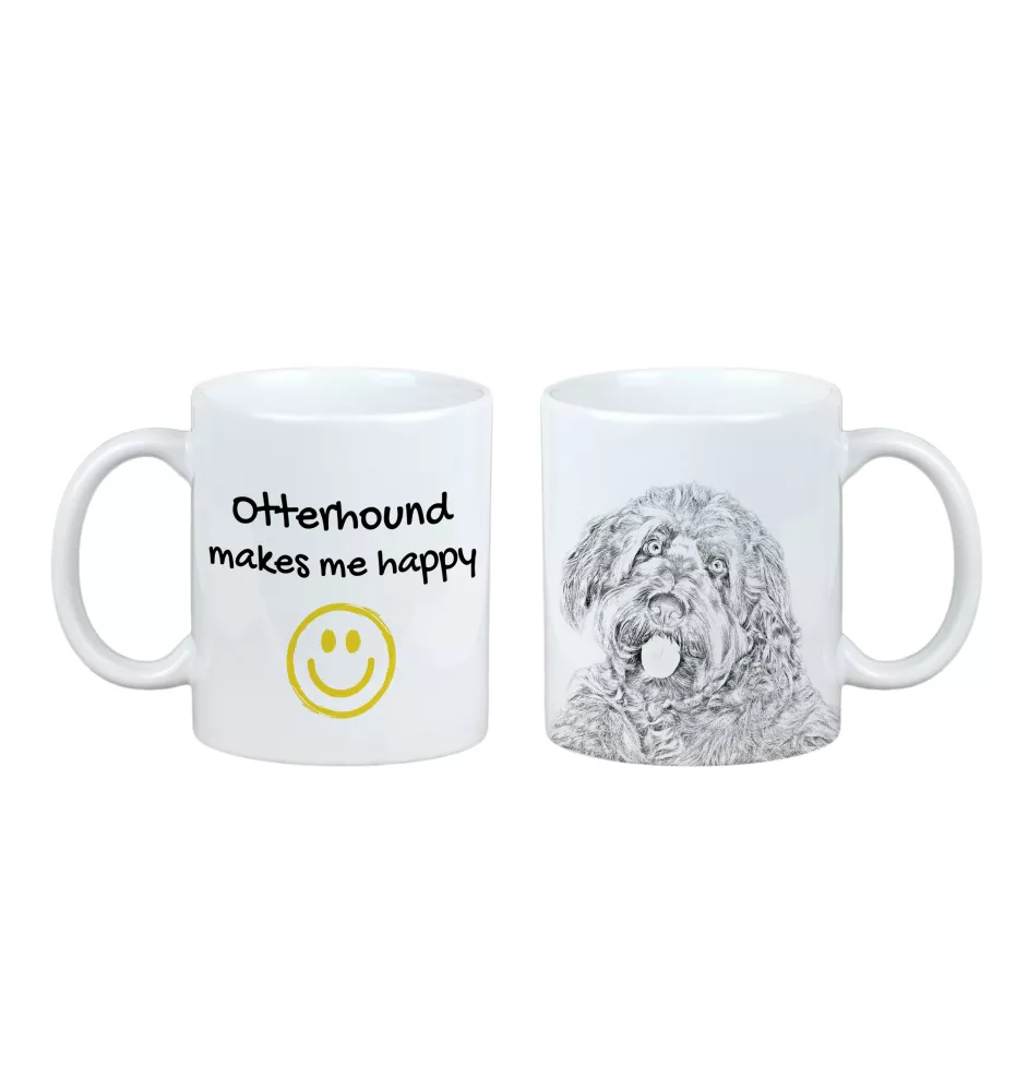 Otterhound kubek z psem Makes me happy Art-Dog