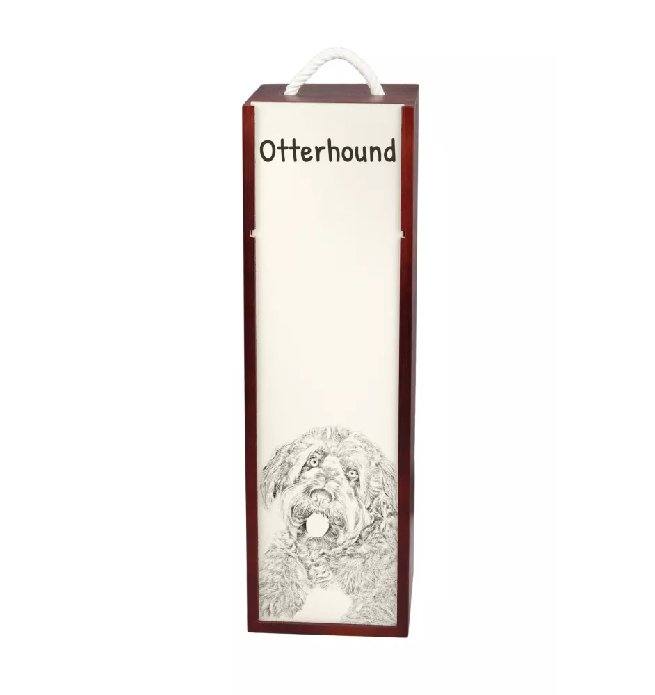 Otterhound pudełko na wino z psem Art-Dog