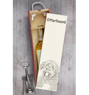 Otterhound pudełko na wino z psem Art-Dog