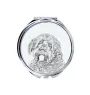 Otterhound - Pocket mirror with a dog, personalized mirror for a purse, compact mirror with Art-Dog brand print.