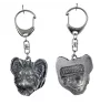 Papillon, Épagneul nain continental papillon - Porte-clés argenté avec chien, décoration de sac à main, pendentif de sac à dos par la marque Art-Dog