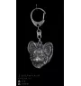 Papillon, Continental Toy Spaniel, Butterfly dog - Silver-plated key ring with dog, handbag decoration, backpack pendant by Art-Dog brand