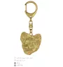Papillon, Kontinentaler Zwergspaniel - Vergoldeter Schlüsselanhänger mit Hund, Handtaschenschmuck, Luxus-Accessoire der Marke Art-Dog