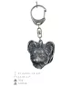 Papillon, Continental Toy Spaniel, Butterfly dog - Silver-plated key ring with a dog in a gift box, handbag decoration, backpack pendant by Art-Dog brand