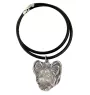 Papillon, Continental Toy Spaniel, Butterfly dog - Necklace with dog, silver-plated pendant for dog fan, unique jewelry by Art-Dog brand