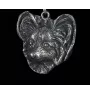 Papillon, Continental Toy Spaniel, Butterfly dog - Necklace with dog, silver-plated pendant for dog fan, unique jewelry by Art-Dog brand