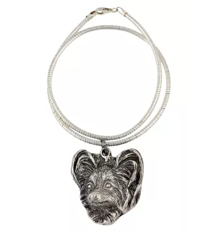 Papillon, Continental Toy Spaniel, Butterfly dog - Dog necklace, unique jewellery for the dog fan, unique adder pendant by Art-Dog brand