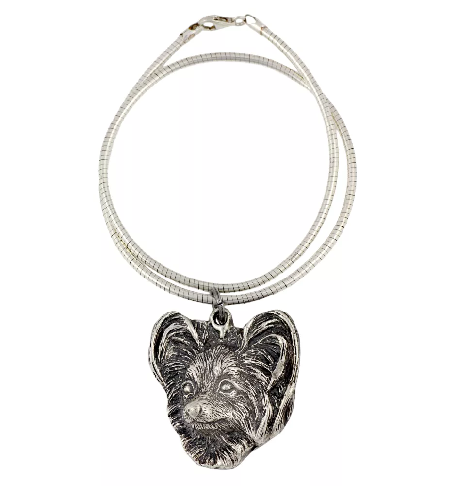 Papillon, Continental Toy Spaniel, Butterfly dog - Dog necklace, unique jewellery for the dog fan, unique adder pendant by Art-Dog brand
