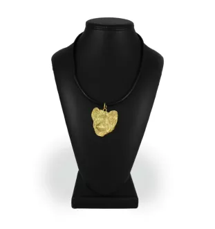 Papillon, Épagneul nain continental papillon - Collier de chien dans une boîte cadeau, pendentif plaqué or pour les fans de chiens, bijoux remarquables par Art-Dog