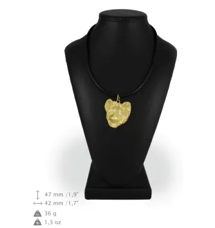 Papillon, Épagneul nain continental papillon - Collier de chien dans une boîte cadeau, pendentif plaqué or pour les fans de chiens, bijoux remarquables par Art-Dog
