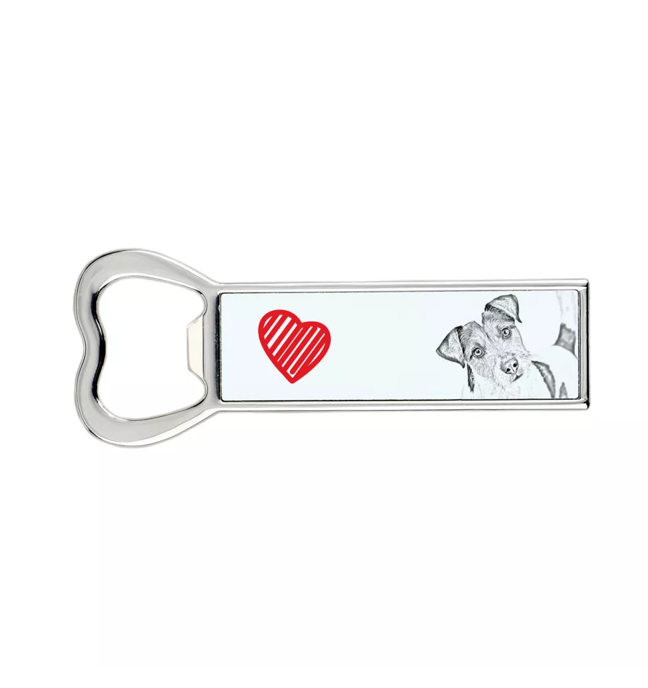 Parson Russell Terrier - bottle opener with a dog, personalized fridge opener, unique gift for a man by Art-Dog brand