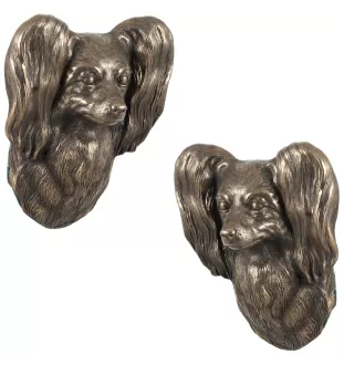 Papillon, Continental Toy Spaniel, Butterfly dog - Dog statue, hanging bust, unique decoration for dog lover by Art-Dog brand