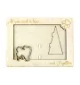 Papillon, Épagneul nain continental papillon - Cadre photo, cadre en bois gravé, un joli gadget pour l'amoureux des chiens par Art-Dog
