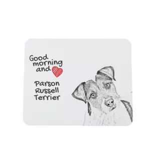 Parson Russell Terrier - mouse pad with print, personalized dog-themed mouse pad, unique gadget for an office worker by Art-Dog brand