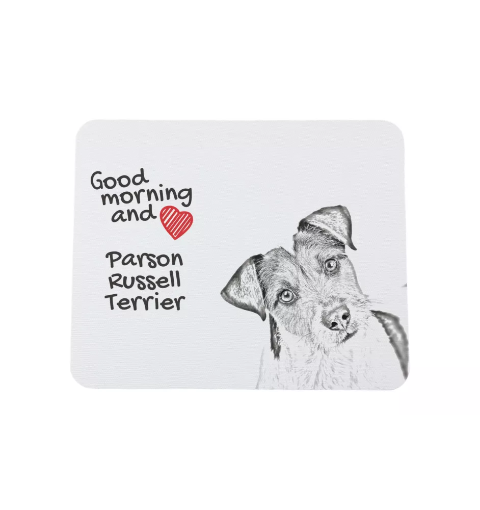 Terrier du révérend Russell, Parson Russell terrier - tapis de souris personnalisé avec impression, tapis de souris personnalisé avec chien, accessoire unique pour employé de bureau de la marque Art-D