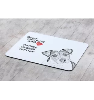 Terrier du révérend Russell, Parson Russell terrier - tapis de souris personnalisé avec impression, tapis de souris personnalisé avec chien, accessoire unique pour employé de bureau de la marque Art-D