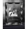 Terrier du révérend Russell, Parson Russell terrier - cristal avec photo de chien, statuette en verre avec photo, cadre exceptionnel avec photo de la marque Art-Dog