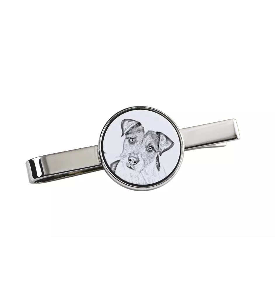 Parson Russell Terrier - tie clip with a dog, personalized tie clip, a unique gift for a man from the Art-Dog brand