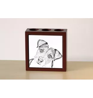 Parson Russell Terrier stojak na długopisy z psem Art-Dog