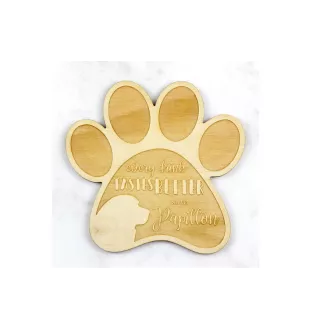 Papillon podkładka pod kubek ze sklejki Art-Dog