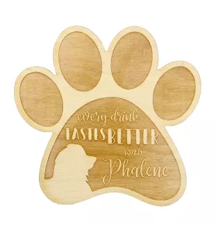 Papillon, Épagneul nain continental papillon I - Sous-verre mug, sous-verre gravé avec chien, cadeau pour amoureux des chiens par la marque Art-Dog