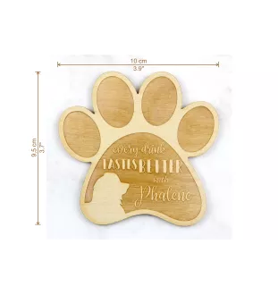 Papillon, Épagneul nain continental papillon I - Sous-verre mug, sous-verre gravé avec chien, cadeau pour amoureux des chiens par la marque Art-Dog