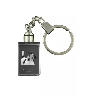 Terrier du révérend Russell, Parson Russell terrier - Porte-clés en cristal avec photo de chien, porte-clés lumineux, cadeau unique de la marque Art-Dog