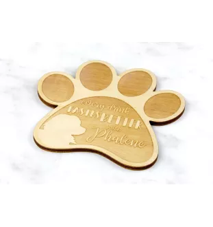 Papillon podkładka pod kubek ze sklejki Art-Dog