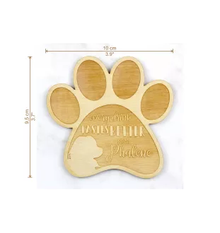 Papillon, Continental Toy Spaniel, Butterfly dog II - Mug coaster, engraved coaster with dog, gift for dog lover by Art-Dog brand