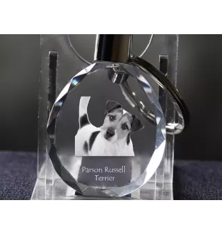 Parson Russell Terrier - Anhänger mit einem Foto eines Hundes, Schlüsselanhänger aus Kristall in einer Geschenkbox, ein einzigartiges Geschenk von Art-Dog