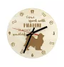 Papillon, Kontinentaler Zwergspaniel I - Uhr mit Hund, Holzuhr mit Gravur, personalisierte Uhr von Art-Dog