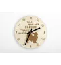 Papillon, Épagneul nain continental papillon I - horloge avec chien, horloge en bois avec gravure, horloge personnalisée par Art-Dog