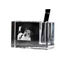 Parson Russell Terrier - Pen stand, crystal organiser with dog photo, unique desk decoration by Art-Dog brand