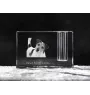 Parson Russell Terrier - Pen stand, crystal organiser with dog photo, unique desk decoration by Art-Dog brand