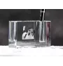 Parson Russell Terrier - Pen stand, crystal organiser with dog photo, unique desk decoration by Art-Dog brand