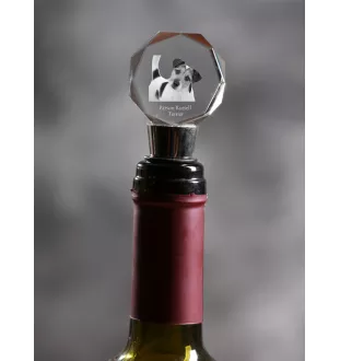 Parson Russell Terrier - Bottle stopper, crystal wine stopper with photo, personalised gift for bartender by Art-Dog brand