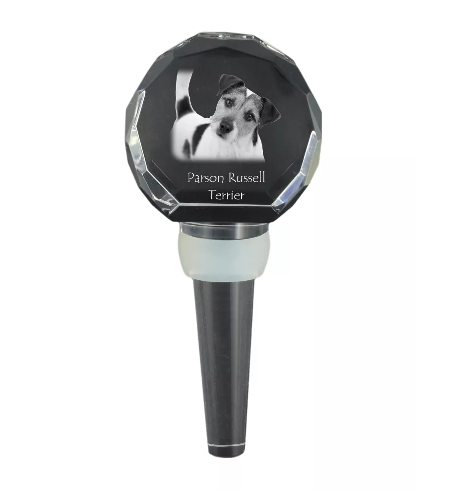 Terrier du révérend Russell, Parson Russell terrier - Bouchon de bouteille en cristal, bouchon de vin unique avec photo, cadeau personnalisé pour sommelier par la marque Art-Dog