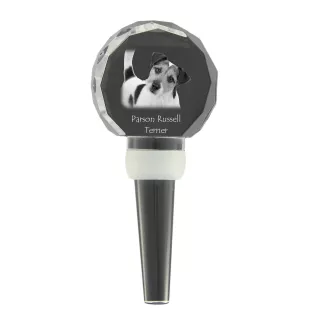 Terrier du révérend Russell, Parson Russell terrier - Bouchon de bouteille en cristal, bouchon de vin unique avec photo, cadeau personnalisé pour sommelier par la marque Art-Dog