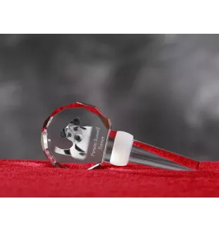 Parson Russell Terrier - Crystal bottle stopper, unique wine stopper with photo, personalised gift for sommelier by Art-Dog brand