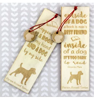 Parson Russell Terrier - dog bookmark, personalized bookmark, dog gadget for Art-Dog brand readers