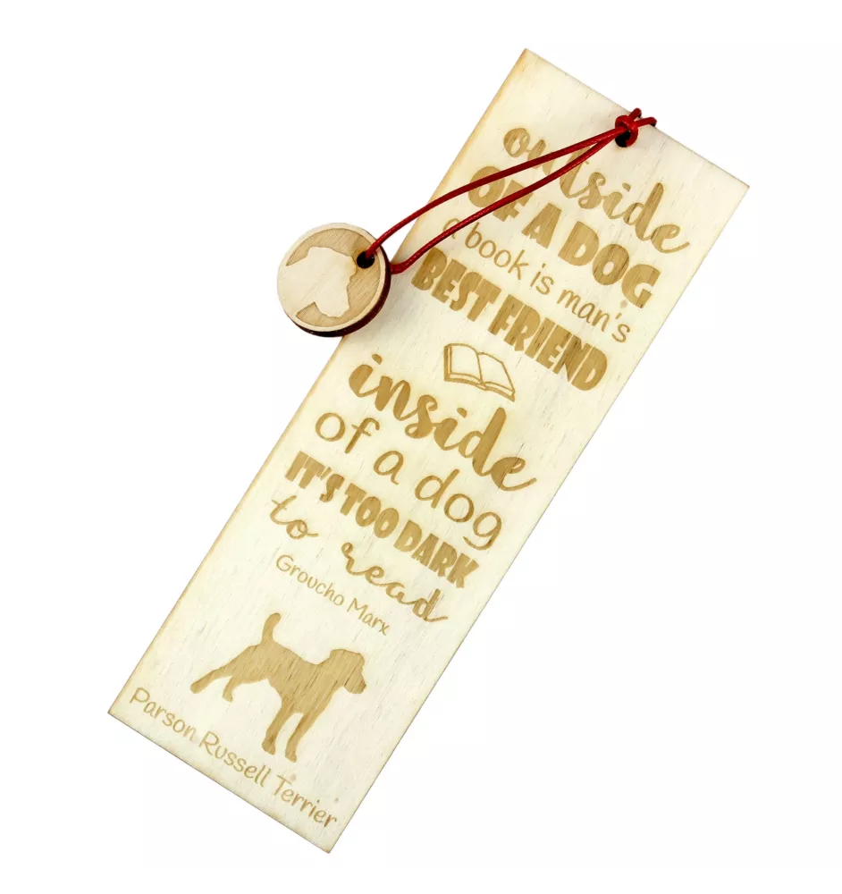 Parson Russell Terrier - dog bookmark, personalized bookmark, gift for bookworm from Art-Dog brand
